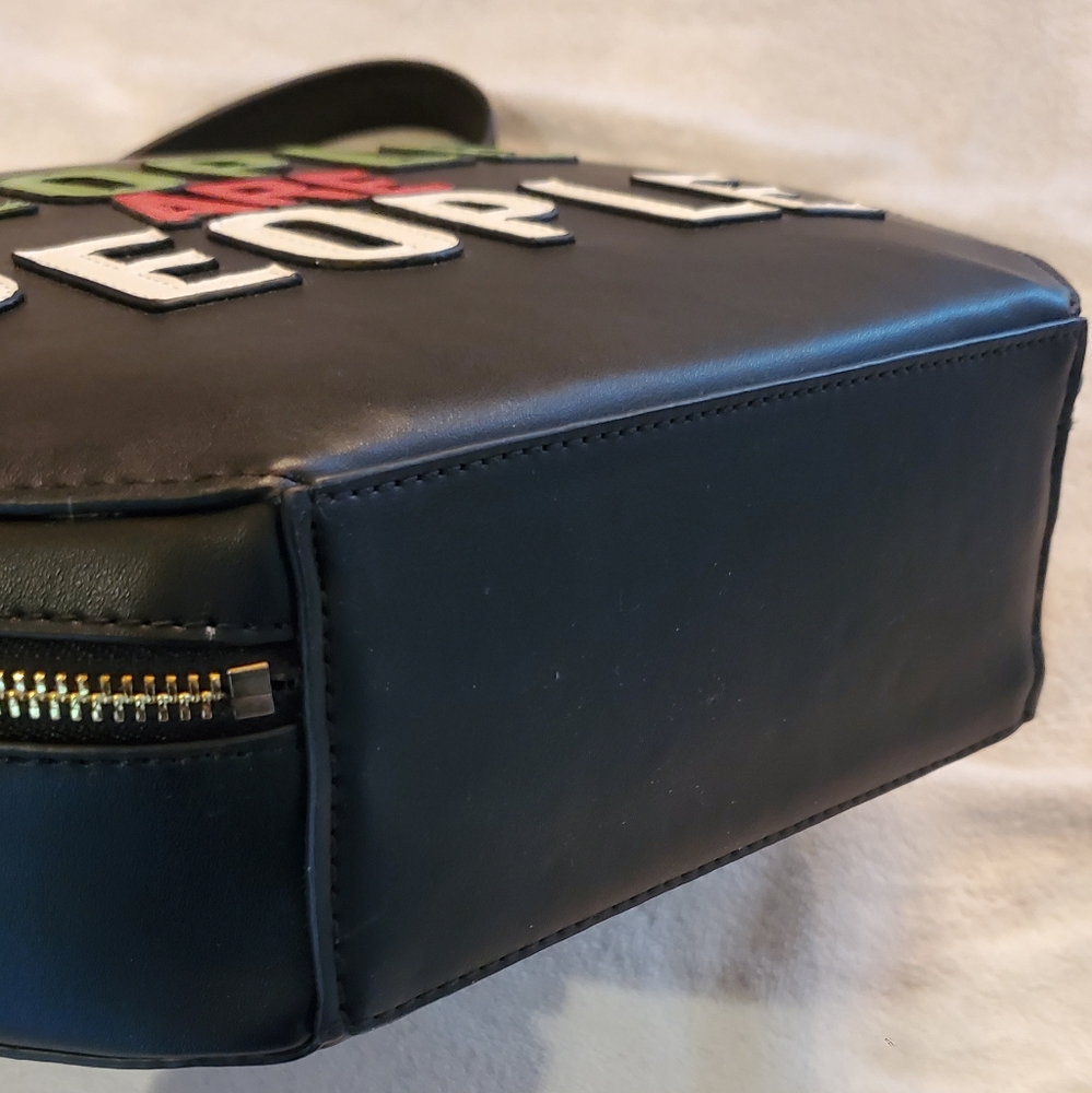 NWT-CRISTIAN SIRIANO "PEOPLE ARE PEOPLE-shoulder bag -leather"Limited Edition" - Picture 10 of 13
